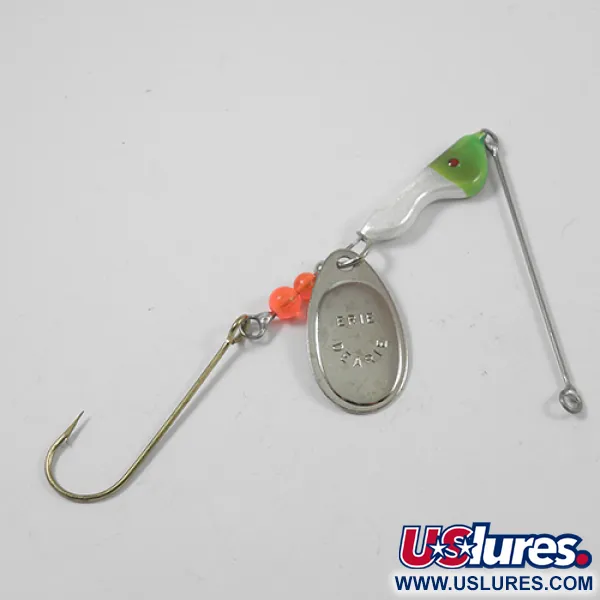 Erie Dearie Walleye Killer Spinnare, Nickel/Grön, 14g, Vintage, #1952