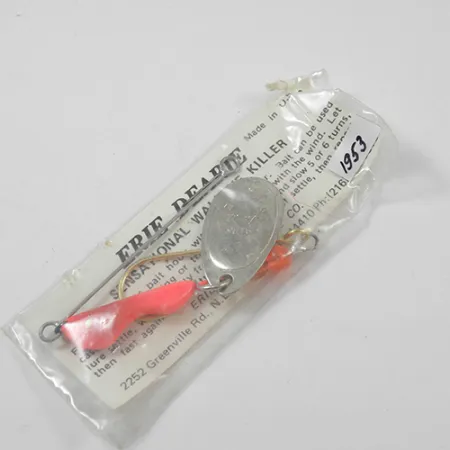 Erie Dearie Walleye Killer Spinnare, Nickel/Röd, 9g, #1953
