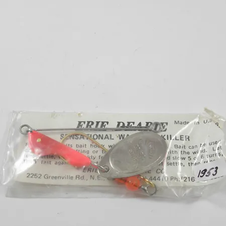 Erie Dearie Walleye Killer Spinnare, Nickel/Röd, 9g, #1953