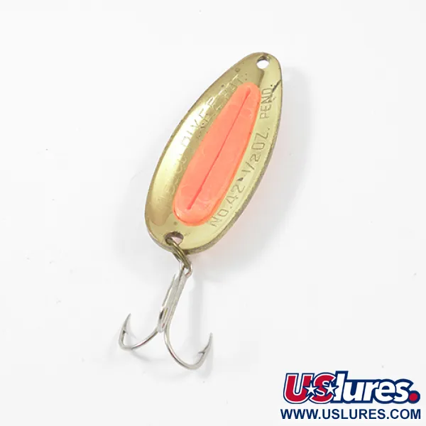 Blue Fox Nebco Pixee Skeddrag, Guld/Orange, 14g, Laxägg, #1958