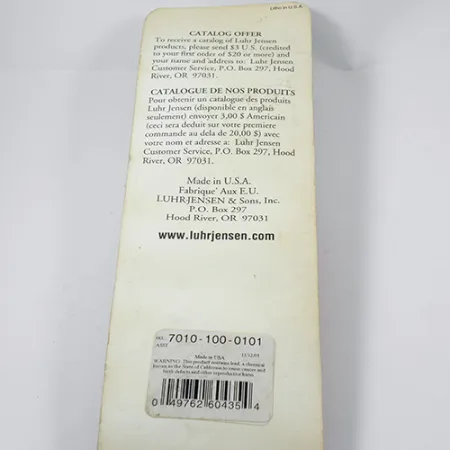 Luhr Jensen Krocodile Die #6 Skeddrag, Nickel, 64g, Enkelkrok, #1959