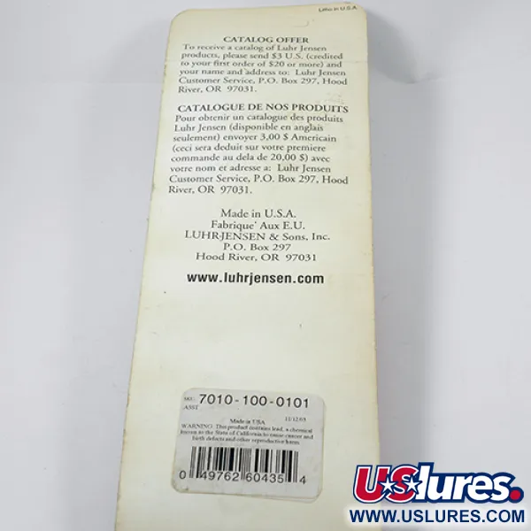 Luhr Jensen Krocodile Die #6 Skeddrag, Nickel, 64g, Enkelkrok, #1959