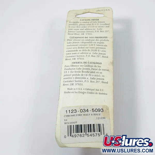 Luhr Jensen Lil' Kroc Skeddrag, Krom/Röd, 21g, Långkastande, #1977