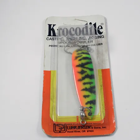 Luhr Jensen Krocodile Die #5 Skeddrag, Fire Tiger, 21g, Långkast, #1978