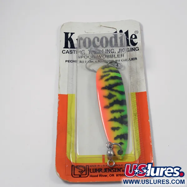 Luhr Jensen Krocodile Die #5 Skeddrag, Fire Tiger, 21g, Långkast, #1978