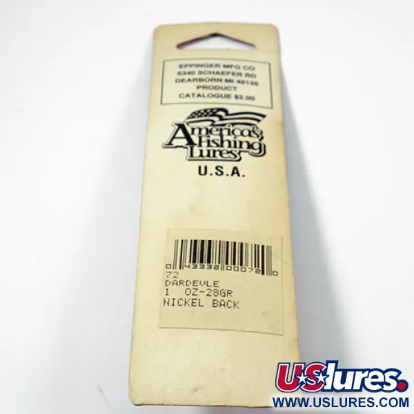 Eppinger Dardevle Skeddrag, Grön/Gul Fluo, 28g, Bikakemönster, #1980