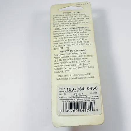 Luhr Jensen Lil' Kroc (Krocodile Stubby) Skeddrag, Nickel/Blå, 21g, #1998