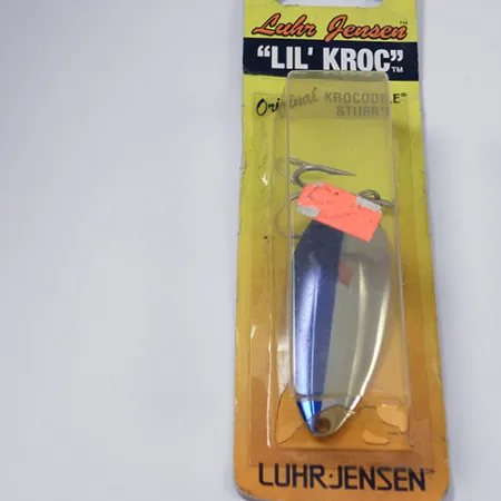 Luhr Jensen Lil' Kroc (Krocodile Stubby) Skeddrag, Nickel/Blå, 21g, #1998