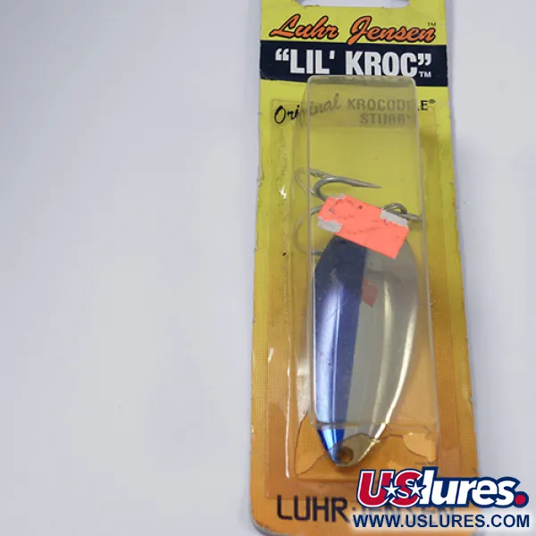 Luhr Jensen Lil' Kroc (Krocodile Stubby) Skeddrag, Nickel/Blå, 21g, #1998