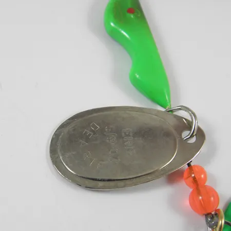 Erie Dearie Walleye Killer Spinnare, Nickel / Grön, 16g, L-tråd, #2006