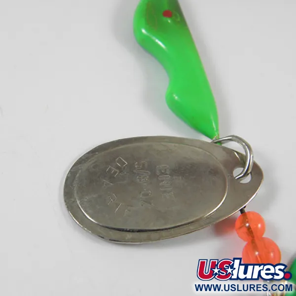 Erie Dearie Walleye Killer Spinnare, Nickel / Grön, 16g, L-tråd, #2006