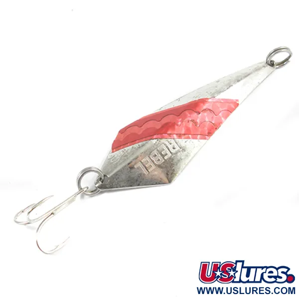 Rebel ArrowHead Skeddrag, Silver (Försilvrad) / Röd, 17g, #2011