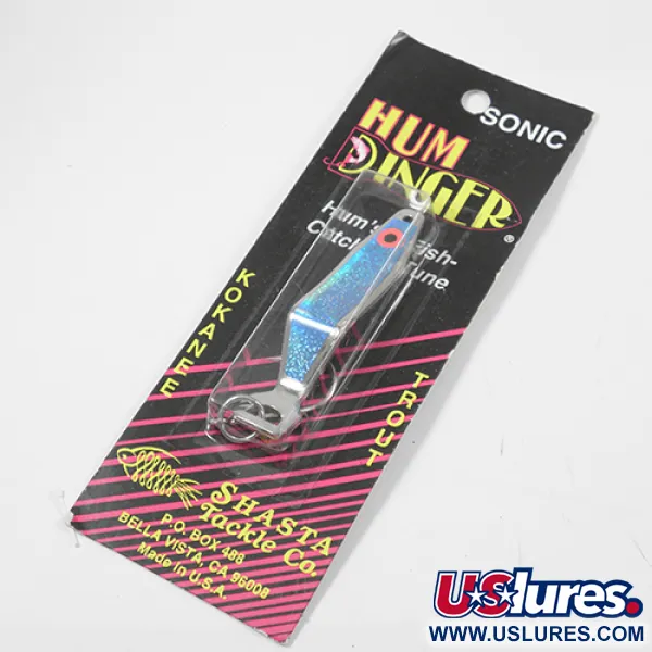 Shasta Humdinger Skeddrag, Nickel / Blå, 14g, Vibration, #2049