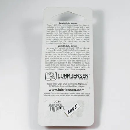 Luhr Jensen Krocodile Skeddrag, Nickel / Blå, 9g, Lockskiva, #2055