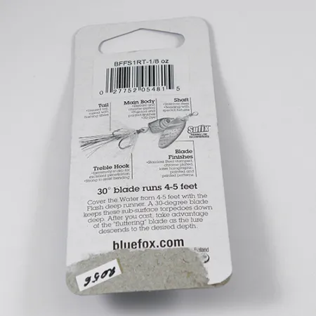 Blue Fox Flash Deep Runner Spinnare, Regnbåge, 4g, Djupgående, #2056