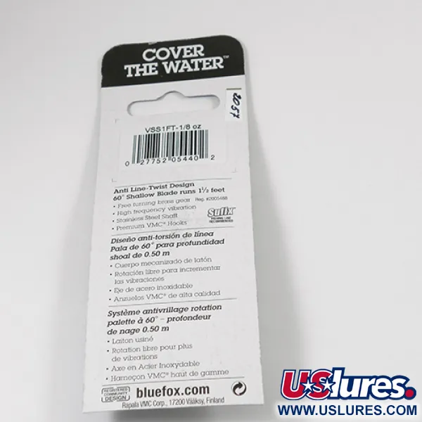 Blue Fox Vibrax Shallow Spinnare, Rainbow, 4g, Anti-lintvinn, #2057