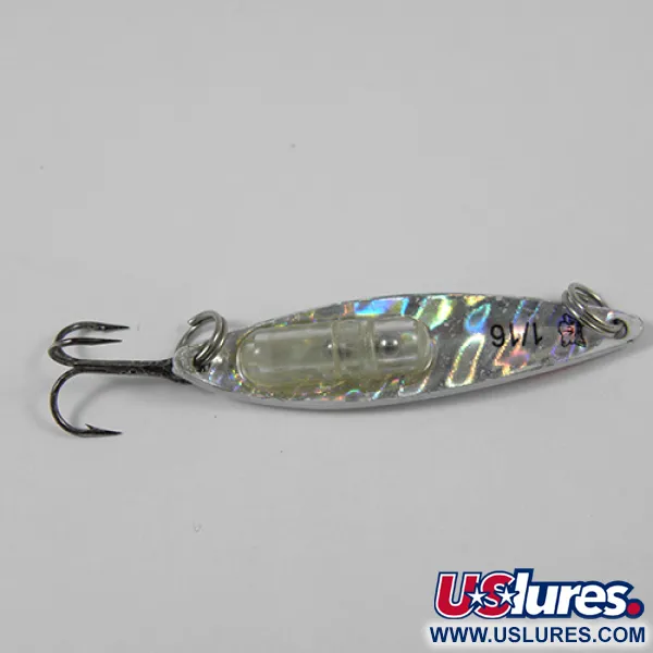 Blue Fox Rattle Flash Jiggin' Spoon Drag, Rainbow, 2g, Rassel, #2058