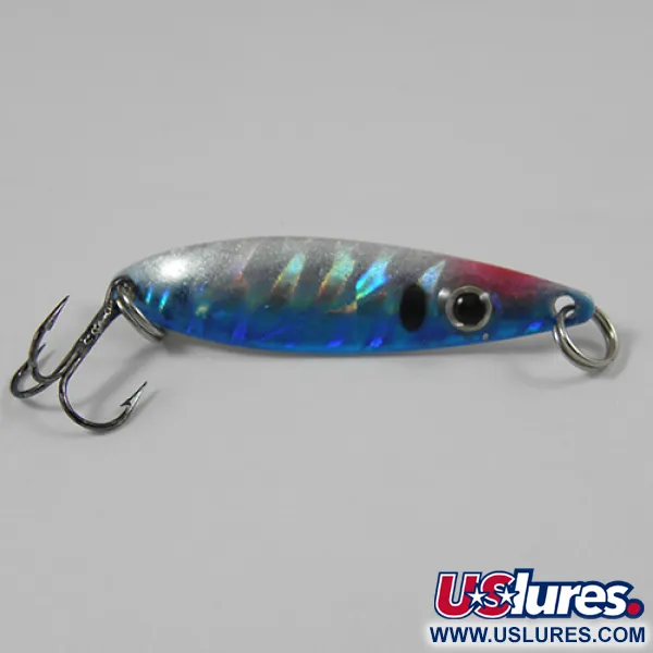 Blue Fox Rattle Flash Jiggin' Spoon Drag, Rainbow, 2g, Rassel, #2058