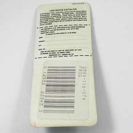 Luhr Jensen Les Davis Bang Tail Spinnare, Frog, 2g, Guldsked, #2077