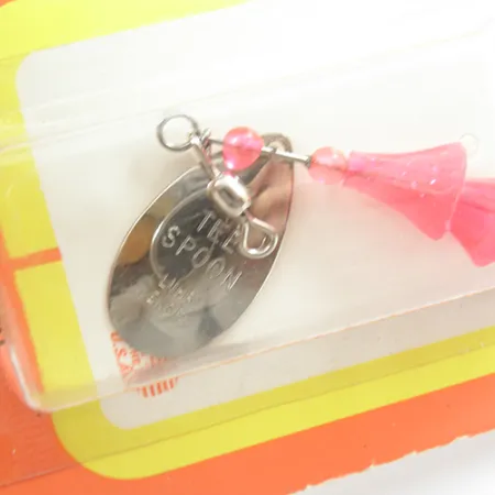 Luhr Jensen TEE Spoon Skeddrag, Nickel / Röd, 7g, Vintage, #2078