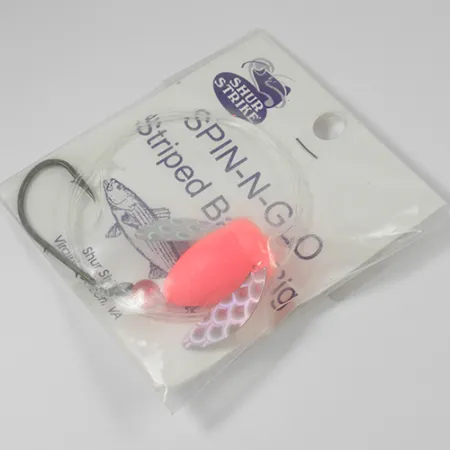 Shur Strike Spin-n-Glo Rig, Rosa, 7g, Silvervingar, #2102