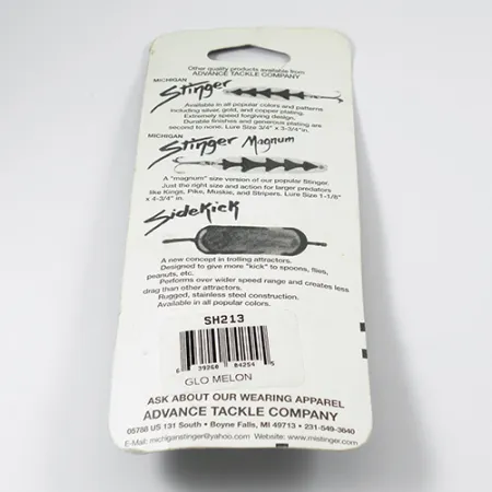 Michigan Stinger Glow Skeddrag, Rainbow Trout Glow, 12g, #2106