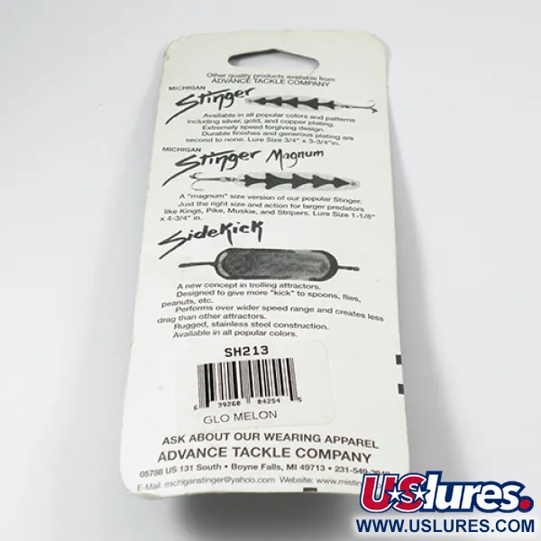 Michigan Stinger Glow Skeddrag, Rainbow Trout Glow, 12g, #2106