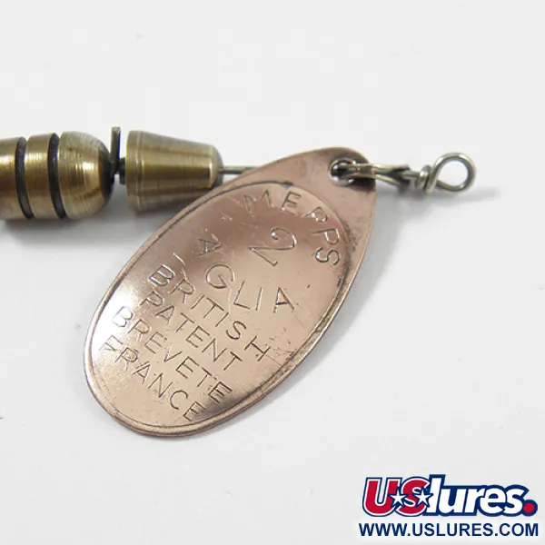 Mepps Aglia 2 Spinnare, Koppar, 4.5g, Patentstämplar, #2158