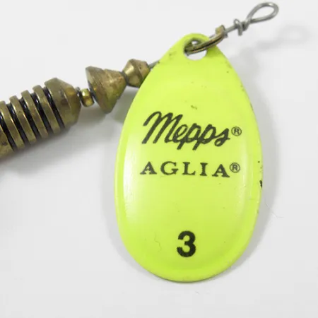 Mepps Aglia 3 Spinnare, Fluorescerande Gul, 7.3g, Bucktail, #2170