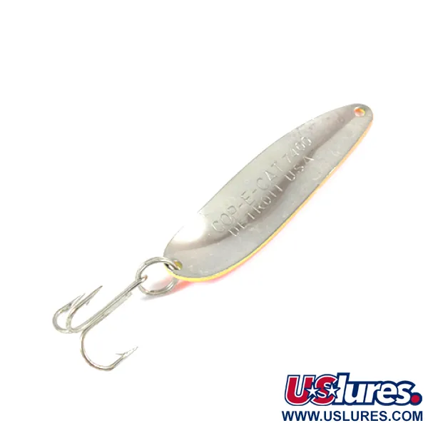 Dardevle Cop-E-Cat 7400 Skeddrag, Gul/Orange/Nickel, 14g, #2180