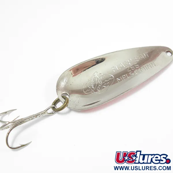 Nebco FlashBait 266 Skeddrag, Röd / Vit / Nickel, 10g, Vintage, #2182