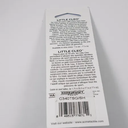 Little Cleo Glow Skeddrag, Chartreuse Orange, 21g, Super Glow, #C340TSG/SH