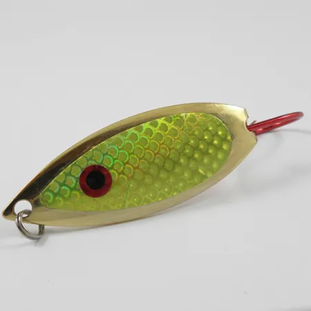 Captain Mikes Weedless Aqua Dream Skeddrag, Gold/Green, 12g, Vasskydd, #2276