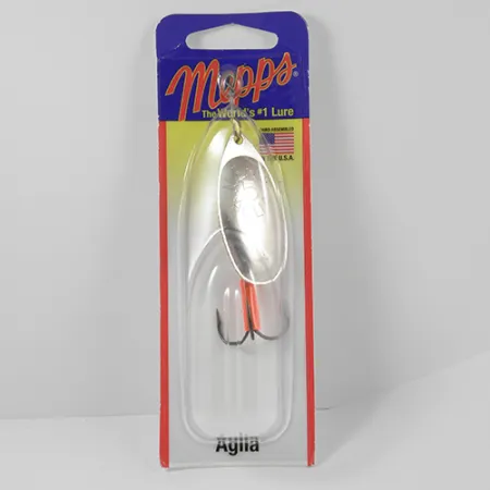 Mepps Aglia 5 Spinnare, Nickel, 14g, Fluorescerande Attraktor, #2279