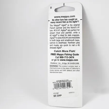 Mepps Aglia 5 Spinnare, Platina Ljusgrön, 14g, Direkt Rotation, #2286