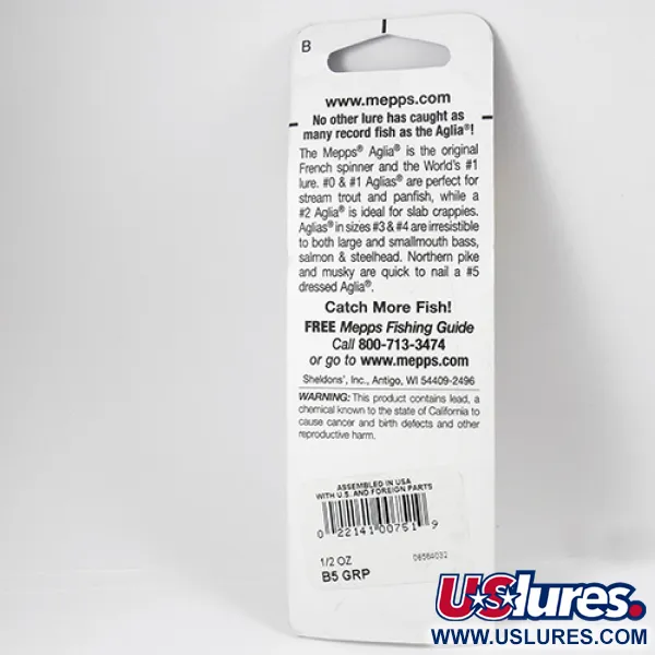 Mepps Aglia 5 Spinnare, Platina Ljusgrön, 14g, Direkt Rotation, #2286