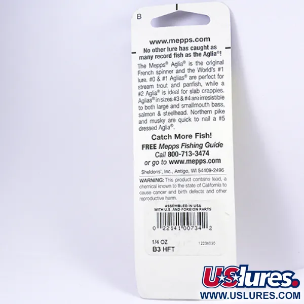 Mepps Aglia 3 Spinnare, Fire Tiger, 7g, Storlek 3, Blister, #2297