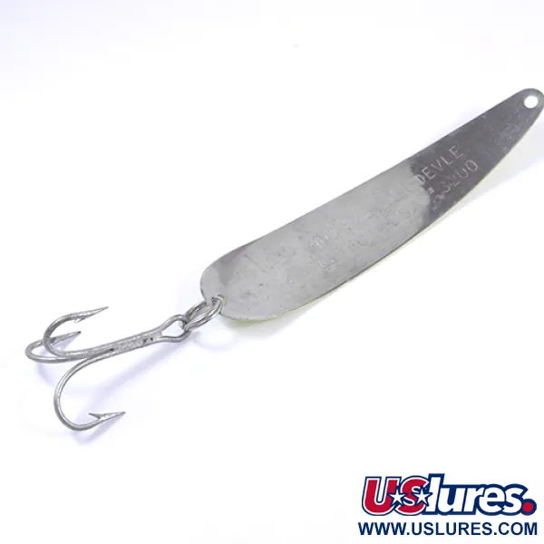 Dardevle King Flutter Devle 3200, Gul/Röd, 9g, Trollingdrag, #2302