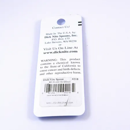 Dick Nite #2 Skeddrag, Nickel/Röd, 3.5cm, Siwash-krok, #2306