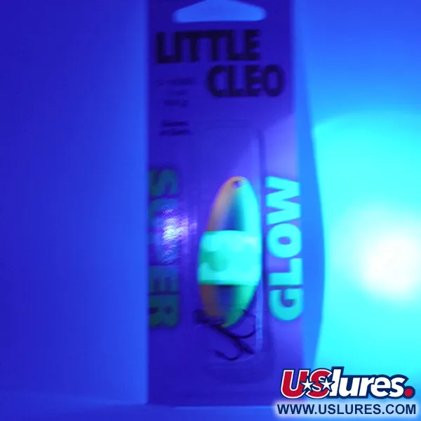 Acme Little Cleo Glow Skeddrag, Nickel/Rosa/Gul UV, 9.5g, #2308