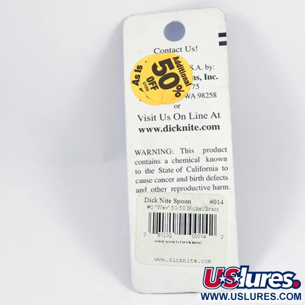 Dick Nite #0 Skeddrag, Guld / Nickel, 2cm, Klassiker, #2309