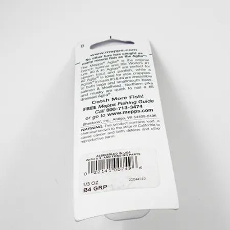 Mepps Aglia 4 Platinum Spinnare, Platinum Green, 9g, USA-modell, #2362