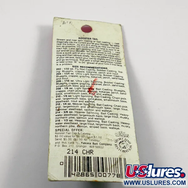 Worden’s Original Rooster Tail 5 Spinnare, Gold / Chartreuse, 12g, #2364