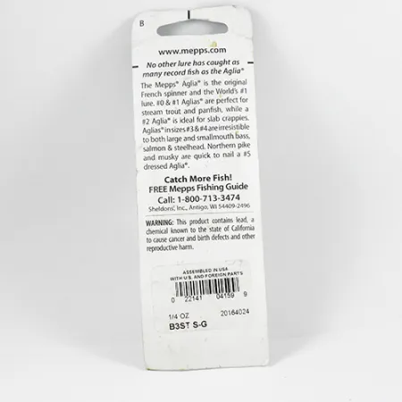 Mepps Aglia 3 Spinnare, Silver, 7,3g, Ekorrsvans, #2366