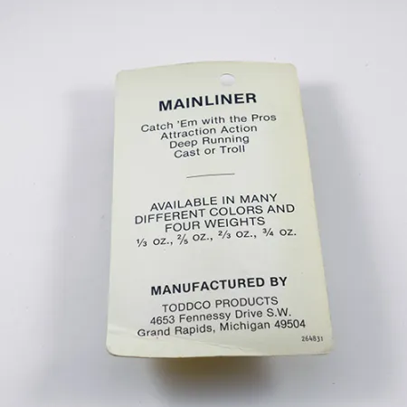 TODDCO Main liner Skeddrag, Glow, 11g, Självlysande, #2381