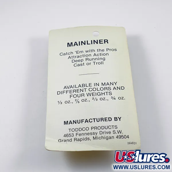 TODDCO Main liner Skeddrag, Glow, 11g, Självlysande, #2381