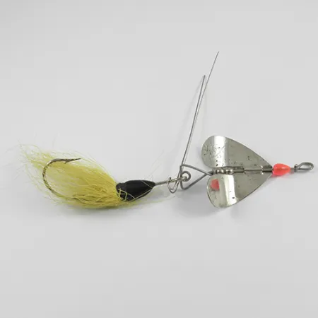Blue Fox Spinnare, Nickel/Gul/Bucktail, 14g, Vasskydd, #2393