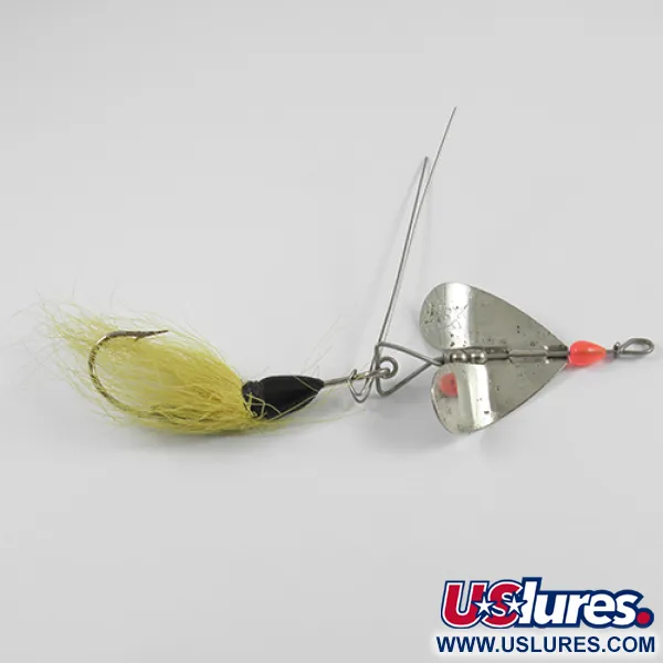 Blue Fox Spinnare, Nickel/Gul/Bucktail, 14g, Vasskydd, #2393