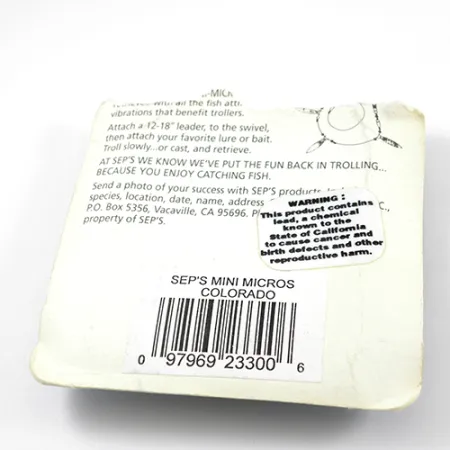 SEP'S Mini Micros Colorado Trollingrigg, Mässing, 2,5cm, #2398