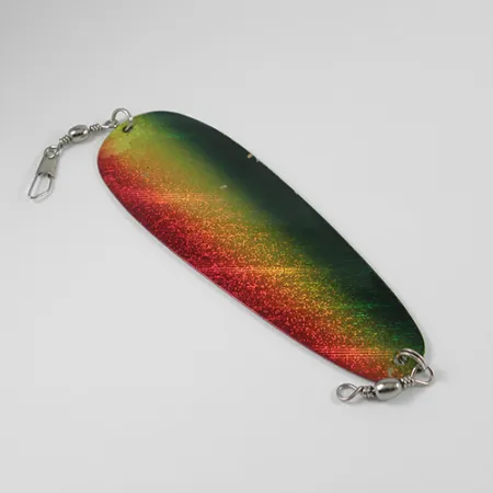 Shasta Tackle Sling Blade Dodger Trollingdodger, Röd/Grön/Nickel, 14g, #2402